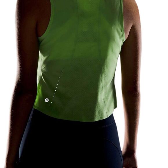 Lululemon Swift Ventilated Running Tank Top Scream Green Light - Picture 5 of 10